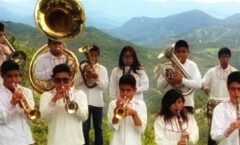 Filarmónica de San Pedro y San Pablo Ayutla Mixe, de la sierra de Oaxaca.