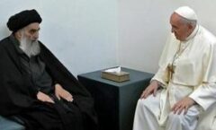 Papa y ayatola Alí al-Sistani abogan por la "paz" en histórico encuentro