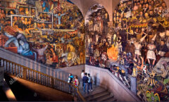 "Epopeya del pueblo mexicano" monumental fresco de Diego Rivera