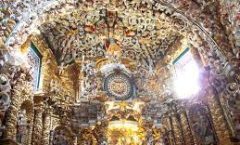 Templo de Tonantzintla en Cholula, Puebla. Su construcción en el siglo XVI.