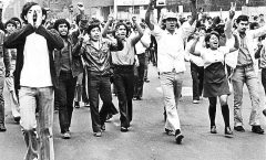 10 de junio de 1971, Una manifestación fue cercada centenares de estudiantes fueron baleados