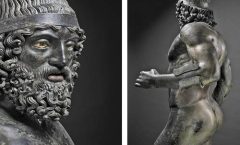 Luigi Spina captura los Bronces de Riace, las estatuas griegas en bronce más famosas del mundo, a 50 años de su descubrimiento,