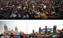 Festival "noche de primavera" Sonideros  retumban en el Zócalo con bailongo, se extendió a nueve sitios