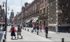 La calle de Moneda en el centro de La Ciudad de México