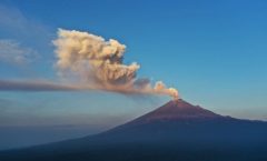 168 exhalaciones del Popocatépetl en últimas 24 horas
