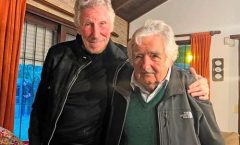 José Mujica, y Roger Waters, músico británico, se reunieron y compartieron su admiración mutua