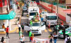 Peregrinación de los trabajadores de Limpia Pública de Xalapa